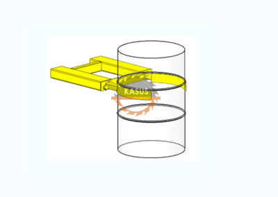 захват для бочек на вилочный погрузчик
